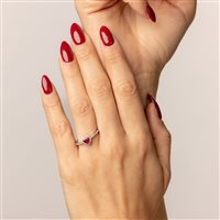 Ringe Ultima Edizione Dame Colore in Silber AAO2674-ROSSO - AAO2674-ROSSO